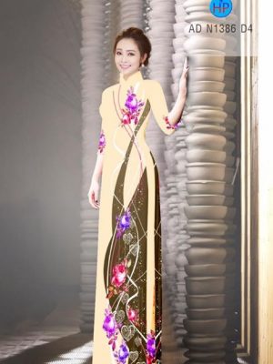 Vải áo dài Hoa Cẩm Chướng AD N1386 26