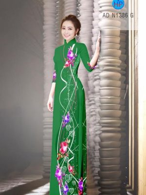 Vải áo dài Hoa Cẩm Chướng AD N1386 28