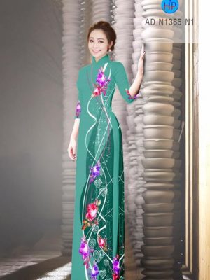 Vải áo dài Hoa Cẩm Chướng AD N1386 30