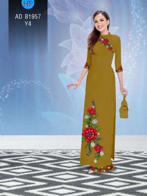 Vải áo dài Hoa in 3D AD B1957 14