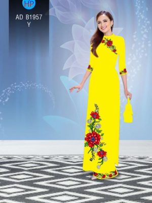 Vải áo dài Hoa in 3D AD B1957 15