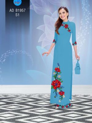 Vải áo dài Hoa in 3D AD B1957 17