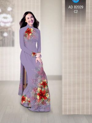 Vải áo dài Hoa in 3D AD B2029 16