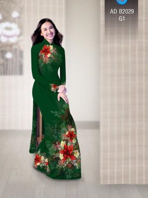 Vải áo dài Hoa in 3D AD B2029 15