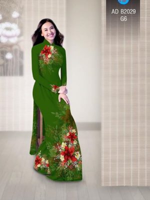 Vải áo dài Hoa in 3D AD B2029 18