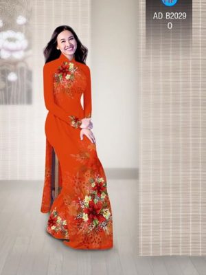 Vải áo dài Hoa in 3D AD B2029 17
