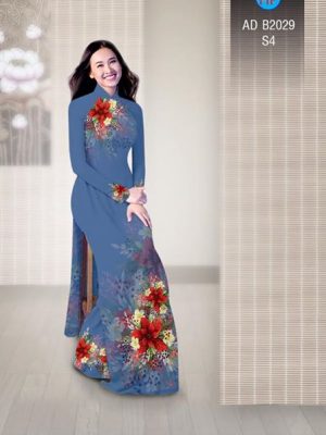 Vải áo dài Hoa in 3D AD B2029 22