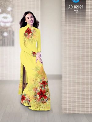 Vải áo dài Hoa in 3D AD B2029 23