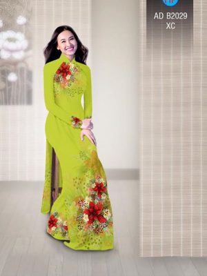 Vải áo dài Hoa in 3D AD B2029 25