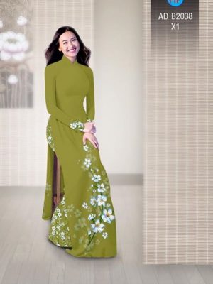 Vải áo dài Hoa in 3D AD B2038 20