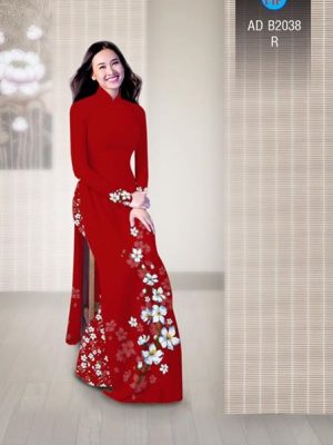 Vải áo dài Hoa in 3D AD B2038 22