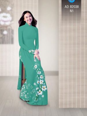 Vải áo dài Hoa in 3D AD B2038 25