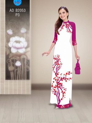 1510185722 957 vai ao dai hoa dao do chao ngay moi ad