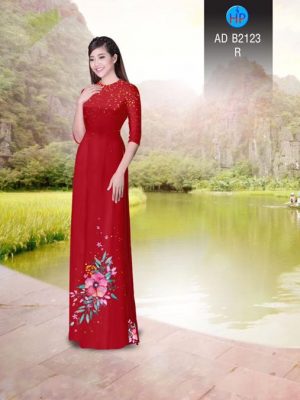 Vải áo dài Hoa in 3D AD B2123 17