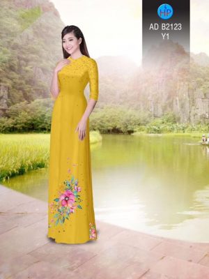 Vải áo dài Hoa in 3D AD B2123 20