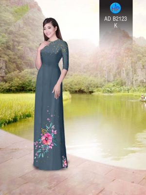 Vải áo dài Hoa in 3D AD B2123 24