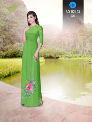 Vải áo dài Hoa in 3D AD B2123 25