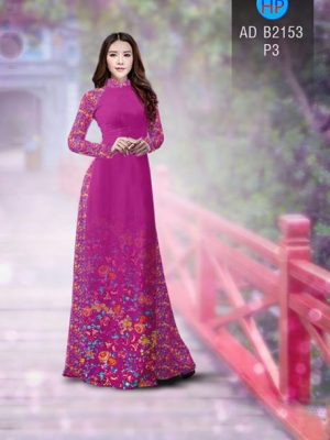 Vải áo dài Hoa in 3D AD B2153 23
