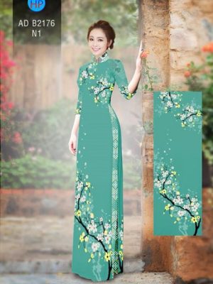 Vải áo dài Hoa Đào AD B2176 18