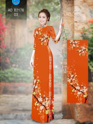 Vải áo dài Hoa Đào AD B2176 22