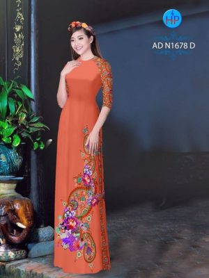 Vải áo dài Hoa in 3D AD N1678 15