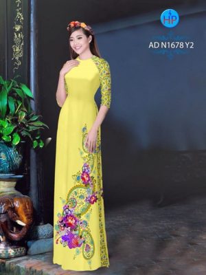 Vải áo dài Hoa in 3D AD N1678 17