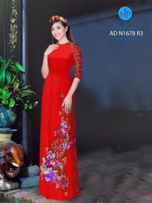 Vải áo dài Hoa in 3D AD N1678 21