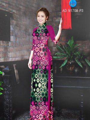 Vải áo dài Hoa văn lập thể 3D AD N1708 17