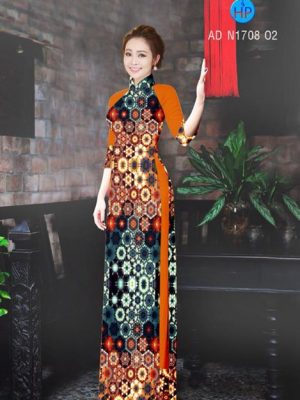 Vải áo dài Hoa văn lập thể 3D AD N1708 18