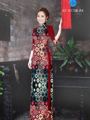 Vải áo dài Hoa văn lập thể 3D AD N1708 19