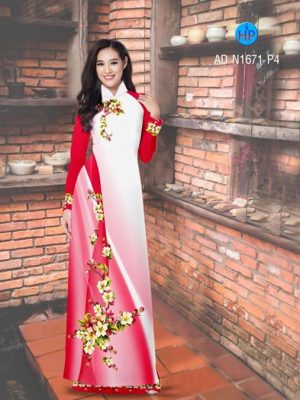 Vải áo dài Hoa in 3D AD N1671 14