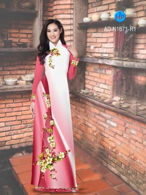 Vải áo dài Hoa in 3D AD N1671 15