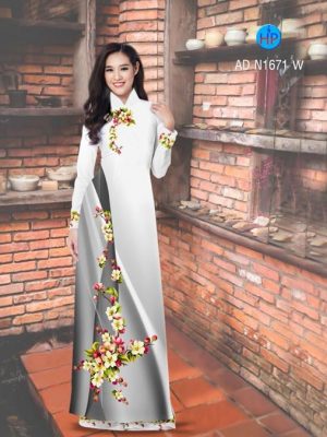Vải áo dài Hoa in 3D AD N1671 17