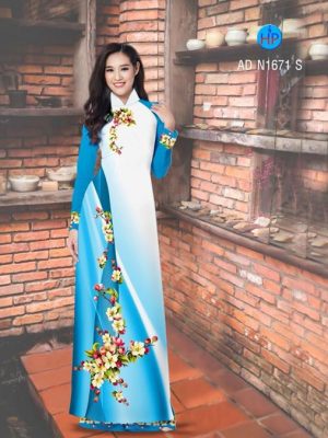 Vải áo dài Hoa in 3D AD N1671 16