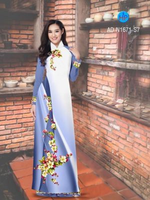 Vải áo dài Hoa in 3D AD N1671 19