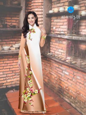 Vải áo dài Hoa in 3D AD N1671 21