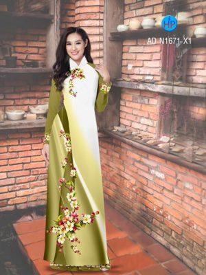 Vải áo dài Hoa in 3D AD N1671 20