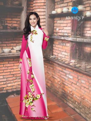 Vải áo dài Hoa in 3D AD N1671 25