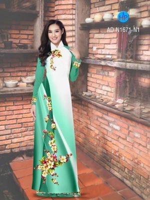 Vải áo dài Hoa in 3D AD N1671 24