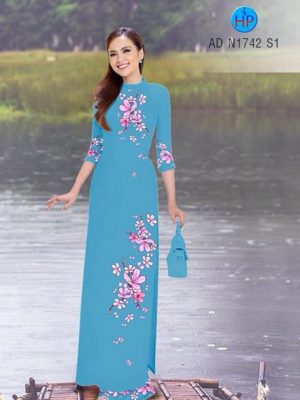 Vải áo dài Hoa Đào nhẹ nhàng AD N1742 23