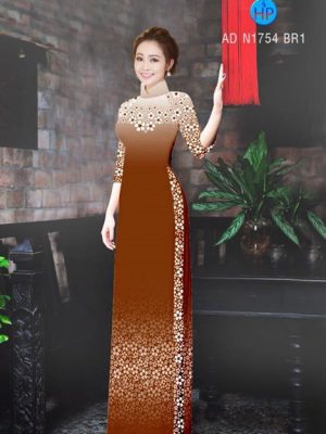 Vải áo dài Hoa xinh AD N1754 15