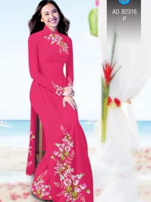 Vải áo dài Hoa in 3D AD B2361 15