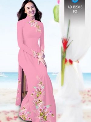 Vải áo dài Hoa in 3D AD B2361 14