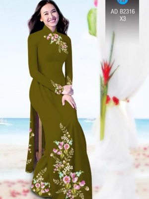 Vải áo dài Hoa in 3D AD B2361 17