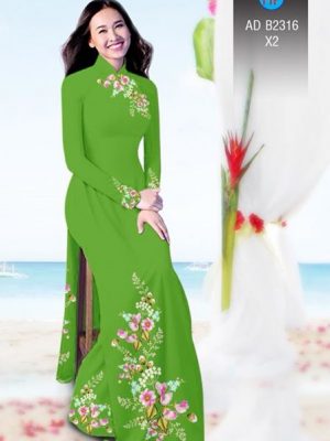 Vải áo dài Hoa in 3D AD B2361 16