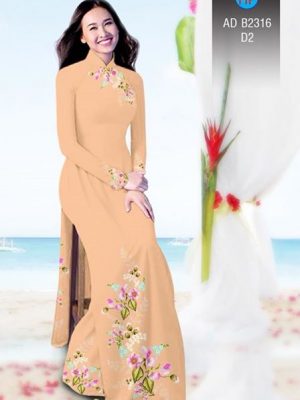Vải áo dài Hoa in 3D AD B2361 19