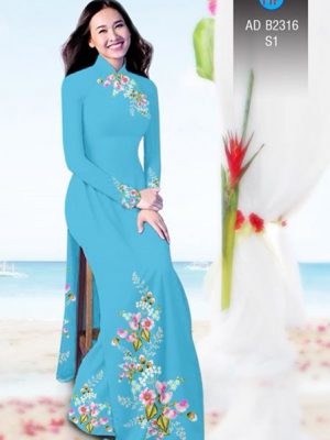 Vải áo dài Hoa in 3D AD B2361 20
