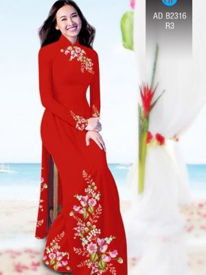 Vải áo dài Hoa in 3D AD B2361 22