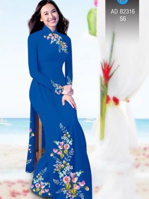 Vải áo dài Hoa in 3D AD B2361 21