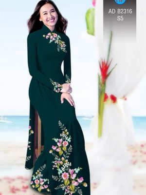 Vải áo dài Hoa in 3D AD B2361 25